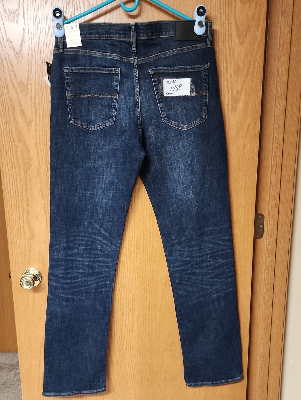 Lucky Brand 363 Men's Dark Indigo Slim Straight Jeans nwt number 1768